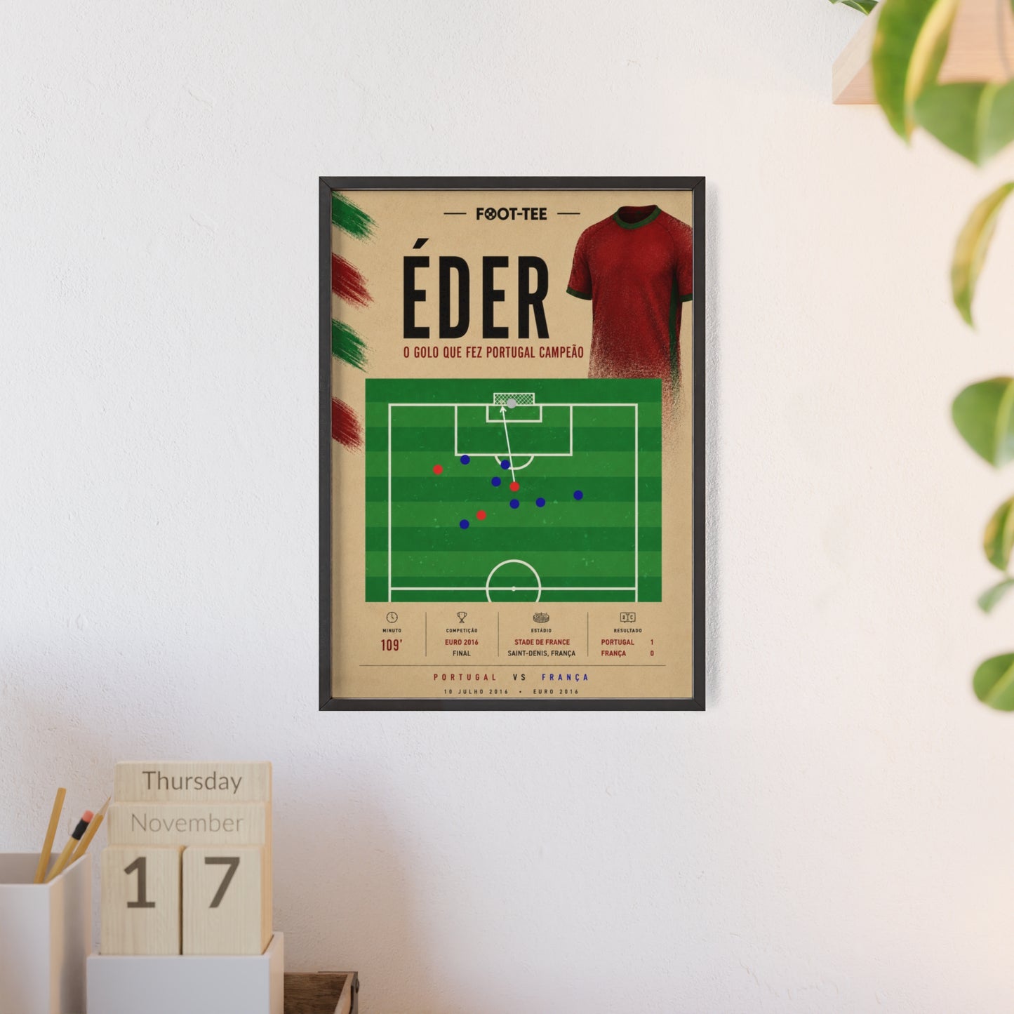 O Golo que fez Portugal Campeão - Moldura