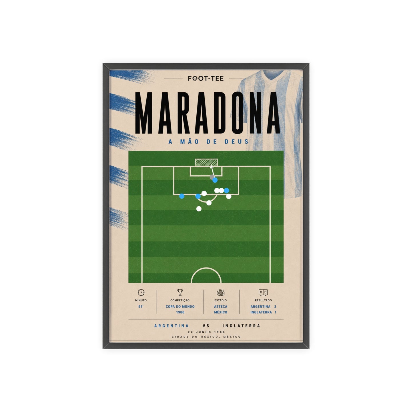 Mano de Dios - Moldura